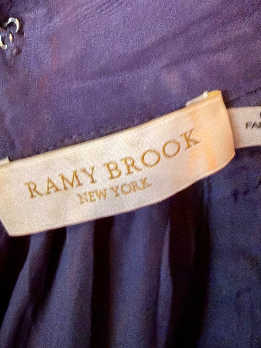 Ramy Brook navy blue studded halter top Size Small - Picture 4 of 10